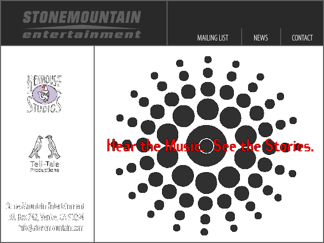 Stone Mountain Entertainment. Hear the Music. See the Stories